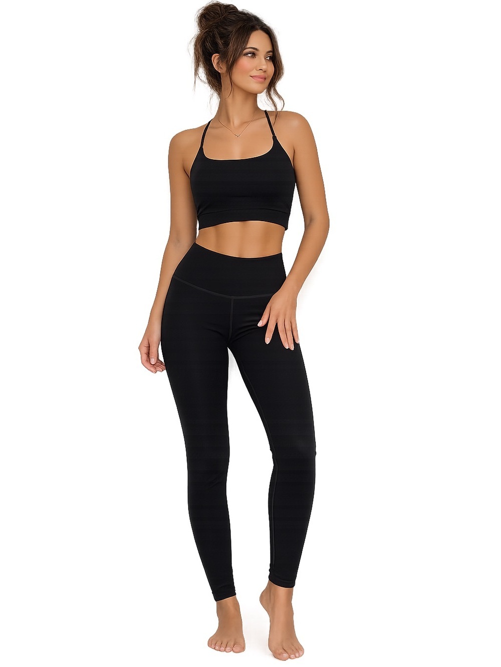 Gilly Hicks Recharge Black High Rise Active Leggings Women’s Size Small